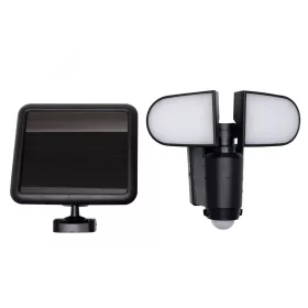   Home FLP 5 SOLAR, szolárpaneles LED reflektor, PIR mozgásérzékelő, 500 lm, forgatható reflektorok, 1500 mAh, ~60 perc üzemidő