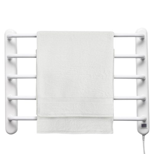 Home FTW 4 fali fűtött elektromos törölközőszárító, 90W, IPX1 védelem, fehér