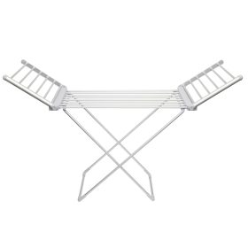   Home FTW11 Fűtött, elektromos ruhaszárító, 230 W, alumínium, összecsukható, 50 °C állandó hőmérséklet, vízálló kapcsoló, IPX2