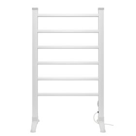   Home FTW22 Fűtött, elektromos ruhaszárító, 90 W, alumínium, szabadon álló kivitel, 50 °C állandó hőmérséklet, vízálló kapcsoló, IPX2