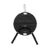 Home GR01 hordozható asztali grill, faszén, faszénbrikett, nyitott vagy zárt fedél, 2 rostély, 2 széntartó rács, 22 cm rostélymagasság asztaltól