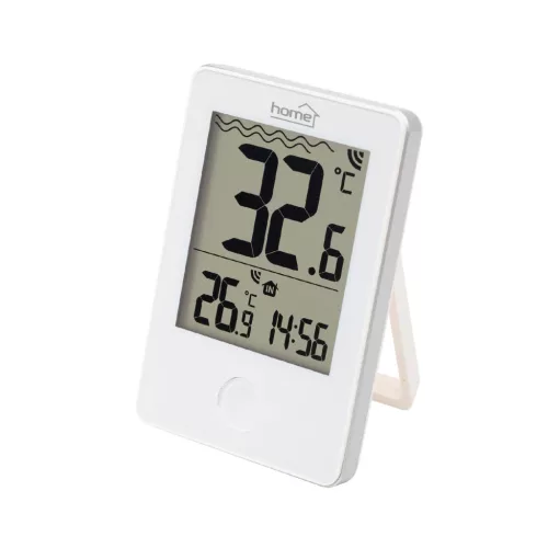 Home HCP60 vezeték nélküli úszó medence hőmérő, külső-belső hőmérséklet, min/max hőmérsékletek rögzítése, pontos idő, elemes működtetés