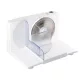 Home HG SZE 01 szeletelőgép, teljesítmény 150 W, szeletelési vastagság 0-1,5 cm, rozsdamentes forgókés ∅17 cm, összecsukható