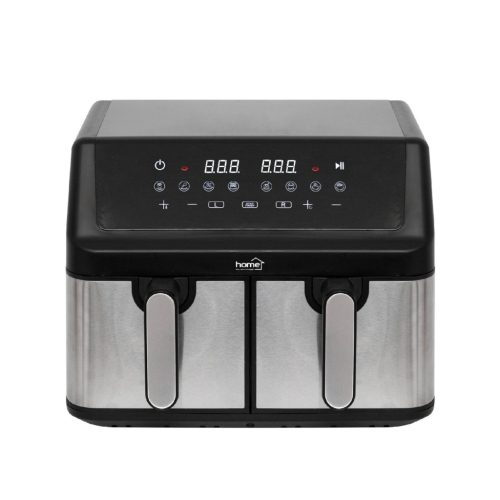 HOME HGAF29 duplakosaras forrólevegős sütő, 2 x 4,5L, 2000 W, digitális vezérlés, 8 féle üzemmód