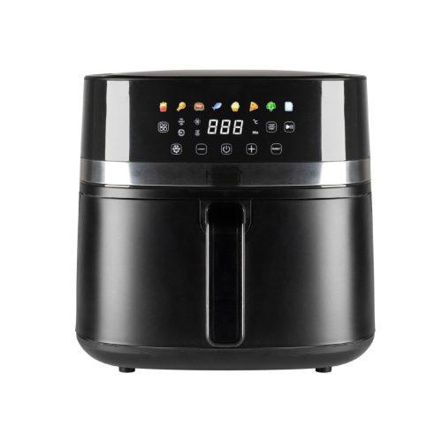 Home HGAF8 digitális air fryer, forrólevegős fritőz, 8 liter kapacitás, 2000 W, hőmérsékleti tartomány 80 – 200 °C
