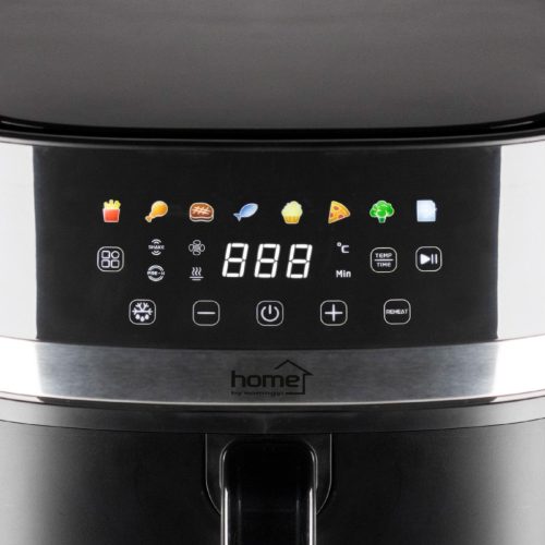 Home HGAF8 digitális air fryer, forrólevegős fritőz, 8 liter kapacitás, 2000 W, hőmérsékleti tartomány 80 – 200 °C
