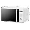 HOME HGMH25GR mikrohullámú sütő, 25 liter, grillfunkció, 25l, fehér, 900 W, digitális, 5 fokozat, gyerekzár