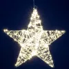 Home KAD40 csillag fém dekoráció, 320db melegfehér micro LED, fém kivitel, 5m tápkábel, adapteres tápellátás, beltéri kivitel