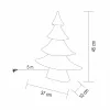 Home KAD45 fém fenyő dekoráció, 160db melegfehér micro LED, 5 m tápvezeték, adapteres tápellátás, beltéri kivitel