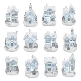   Home KDC 02 téli LED-es házikó, fehér, 12 féle forma, polyresin, beltéri