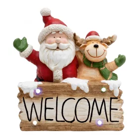   Home KDC 49 LED-es kerámia Welcome figura, beltéri kivitel, 4 db színváltó LED