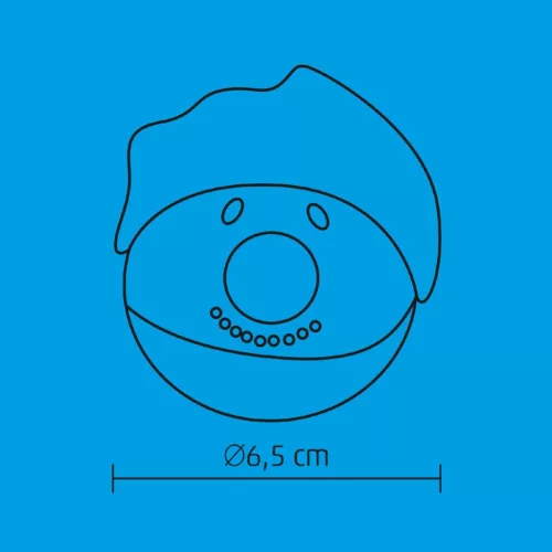 Home KID 65 hóember gömb, 1 db LED, piros, villogó