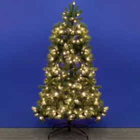   Home KMF 6/150 műfenyő beépített világítással, 250 db LED, 150 cm magasság, 94 cm átmérő, talpkapcsoló, 4 funkció