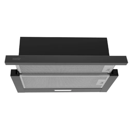 Home KPE 6044B konyhai páraelszívó TWISTER, két sebességfokozat, légszállítás: 440 m3/h, 105 W, fekete,