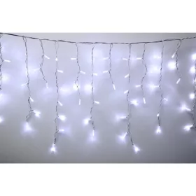   HOME KSFW200WH sorolható fényfüggöny, 4 méter, 200db hidegfehér LED, fehér vezeték, kül- és beltéri kivitel