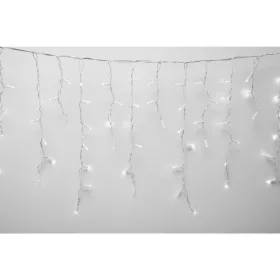   HOME KSFW200WW sorolható fényfüggöny, 4 méter, 200db melegfehér LED, fehér vezeték, kül- és beltéri kivitel