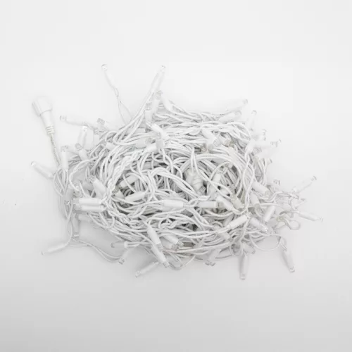 HOME KSFW200WW sorolható fényfüggöny, 4 méter, 200db melegfehér LED, fehér vezeték, kül- és beltéri kivitel