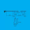 Home LPL 10 PAPAYA filament LED-es fényfüzér, 4,5 m / 10 db melegfehér filament LED, víztiszta búra, sorolható, fekete gumivezeték, adapter, kül- és beltéri kivitel