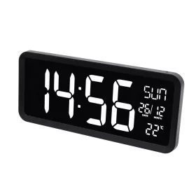   Home LTCJUMBO óra és hőmérő, asztali és fali óra, USB adapter hosszú, 2.5m vezetékkel, a környezethez alkalmazkodó fényerő