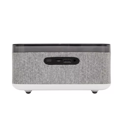 HOME LTCR06 multimédia lejátszó és ébresztőóra, 2x5 Watt, Qi telefontöltés, Bluetooth TWS, FM rádió, LED kijelző, beépített akkumulátor