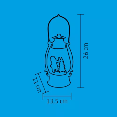 Home LTN 15 lámpás vízkeveréssel, csillámokkal, viharlámpa, LED, kapcsolható, műanyag, beltéri