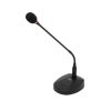 SAL M13 asztali mikrofon, professzionális, LED üzemjelző és fénygyűrű, kardioid irány karakterisztika, XLR csatlakozó, elemes tápellátás