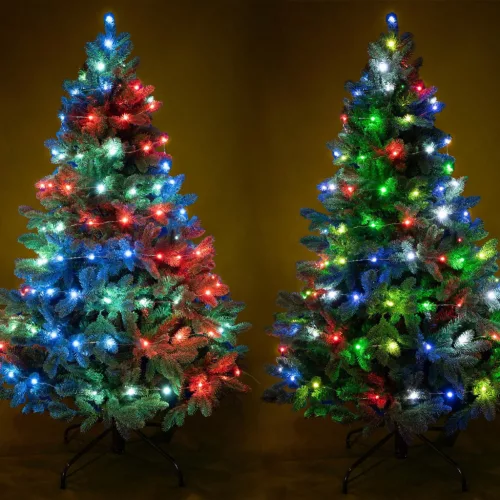 Home ML 112 RGB micro LED-es fényfüzér, 10 m / 100 db RGB micro LED, 12 fényprogram, távirányító, USB csatlakozó, beltéri kivitel