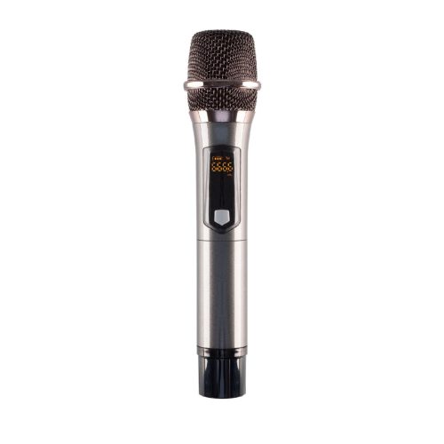 SAL MVN310 Professzionális vezeték nélküli mikrofon szett, kb.40m hatótávolság, fém mikrofon és fém vevőegység, automatikus párosítás, elem nélküli működés, tölthető, 16 UHF csatorna a zavarmentes vételért