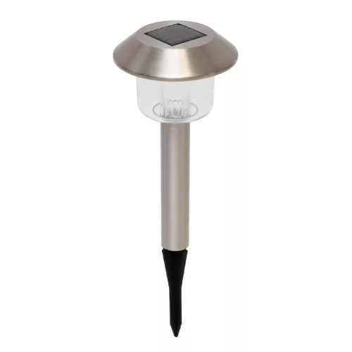 Home MX 762/2 napelemes kerti lámpa, 1 db színváltó LED, rozsdamentes fém, időjárásálló, automatikus, színes
