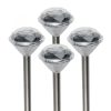 Home MX 802/4 napelemes kerti lámpa szett, 4 db, 1 db LED, fém és műanyag, automatikus, kristályszerű fej
