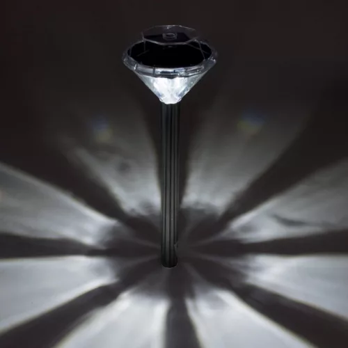 Home MX 802/4 napelemes kerti lámpa szett, 4 db, 1 db LED, fém és műanyag, automatikus, kristályszerű fej