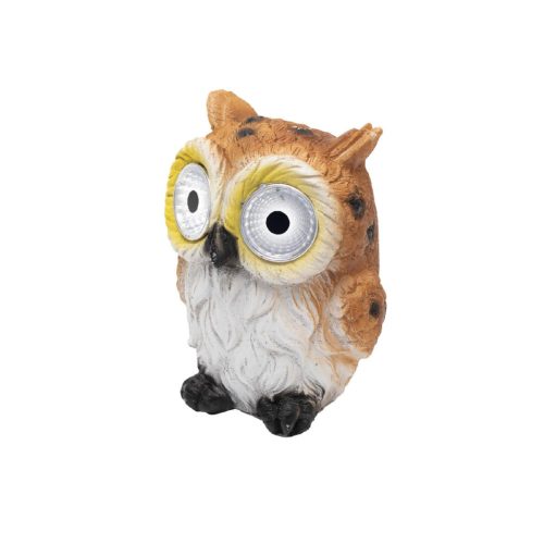 Home MX670 napelemes kerti kisállatok lámpa, 2 db melegfehér LED, akkumulátor, műgyanta és műanyag, 12db/display