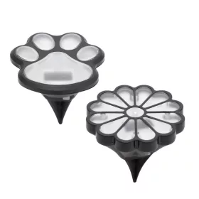   HOME MX674 napelemes kerti lámpa, tappancs, virág, 12db/display, 1db melegfehér LED, cserélhető akkumulátor