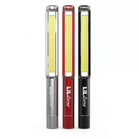   NEBO NEB-6373-G Lil Larry munkalámpa, 250 lm, mágneses, övcsipesz, csúszásgátló markolat