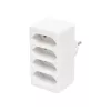 Home NV 24/WH hálózati elosztó, 4 EURO aljzat gyermekvédelemmel ellátva, max. 4 x 500 W, fehér