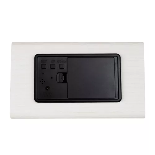 Home OC 07 digitális LED ébresztőóra, tapsra aktiválható fehér kijelző, dátum és hőmérséklet kijelzés, ébresztés, elemes tápellátás