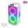 SAL PAR216WH party hangfal, 60 W, 2-utas bassz-reflex, 3 hangszóró, Bluetooth, MP3, digitális kijelző, LED fényeffekt, mikrofonnal