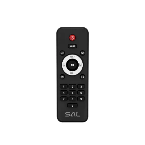 SAL PAR2400BT party hangdoboz, 160 Watt, beépített akkumulátor és LED fény, Bluetooth, USB/microSD zenelejátszás, gitár és mikrofon bemenetek, 2-utas, 3 hangszóró