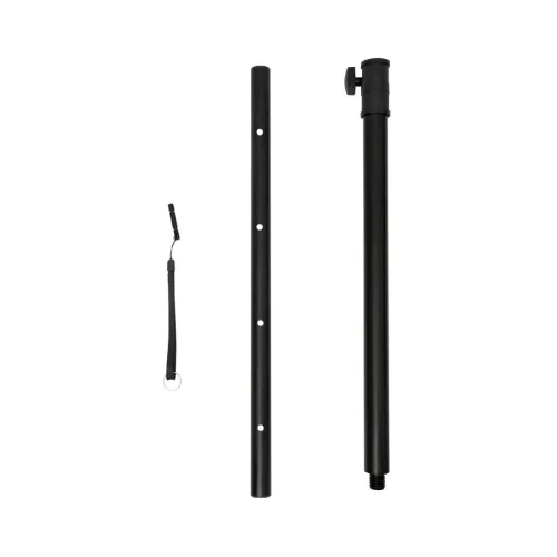 SAL PAS10W43S professzionális oszlopsugárzó hangrendszer, max. 800 W, 25cm mélysugárzó, 4x3” szélessávú satellit hangszóró, aktív zenekari hangdoboz, Bluetooth, fém állvány