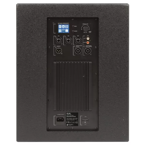SAL PAS12W243S sztereó professzionális oszlopsugárzó hangrendszer, 800 W, Bluetooth TWS, 9db hangsugárzó, színes képernyő, állvány, DSP hangprocesszor