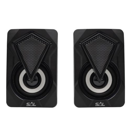 SAL PCS 230 multimédia hangszórópár, 2x3 W, RGB LED effekt, AUX, BT, USB tápkábel