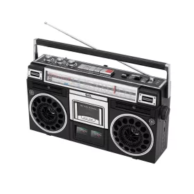   SAL RRT BROOKLYN sztereó kazettás rádiós magnó, Bluetooth, USB, microSD, MP3, felvétel, 4-sávos rádió, multimédia