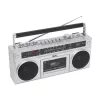 SAL RRTBRONX sztereó kazettás rádiós magnó, Bluetooth, USB, microSD, MP3, multi-felvétel és archiválás, 3-sávos rádió