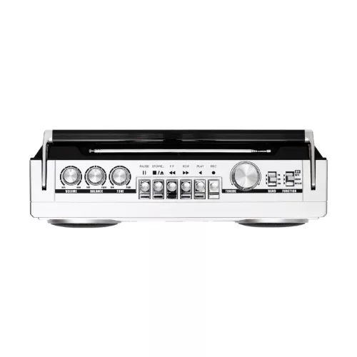 SAL RRTBRONX sztereó kazettás rádiós magnó, Bluetooth, USB, microSD, MP3, multi-felvétel és archiválás, 3-sávos rádió