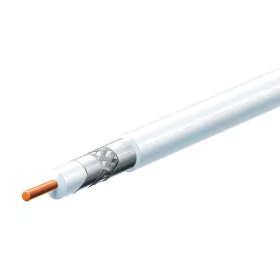   Home S 6TSP/WH koax kábel, 75 Ohm, PVC és PE szigetelés, réz bevonatú acél ér, alumínium + PET fólia 96 szál aluharisnya, 100m, fehér