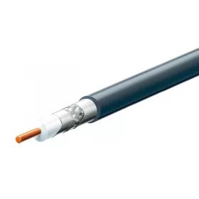   Home S 6TSV/BK koax kábel, 75 Ohm, PVC és PE szigetelés, réz bevonatú acél ér, alumínium + PET fólia 96 szál aluharisnya, 305m, fekete