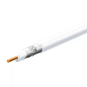   Home S 6TSV/WH koax kábel, 75 Ohm, PVC és PE szigetelés, réz bevonatú acél ér, alumínium + PET fólia 96 szál aluharisnya, 305m, fehér