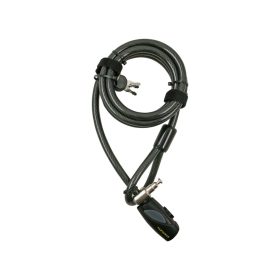   STANLEY S741-163 családi kulcskábeles kerékpár zár, 3 kulcsos, 2400 mm hosszúság