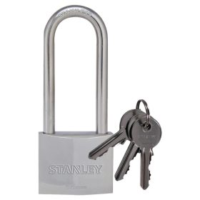 STANLEY S742-017 krómozott rézlakat, 50 mm, 3 kulcsos