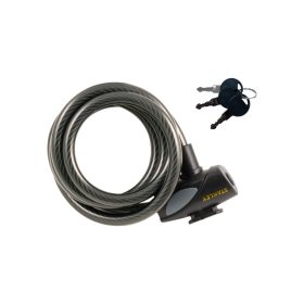   STANLEY S755-202 kulcskábeles kerékpár zár, 3 kulcsos, 1800 mm hosszúság